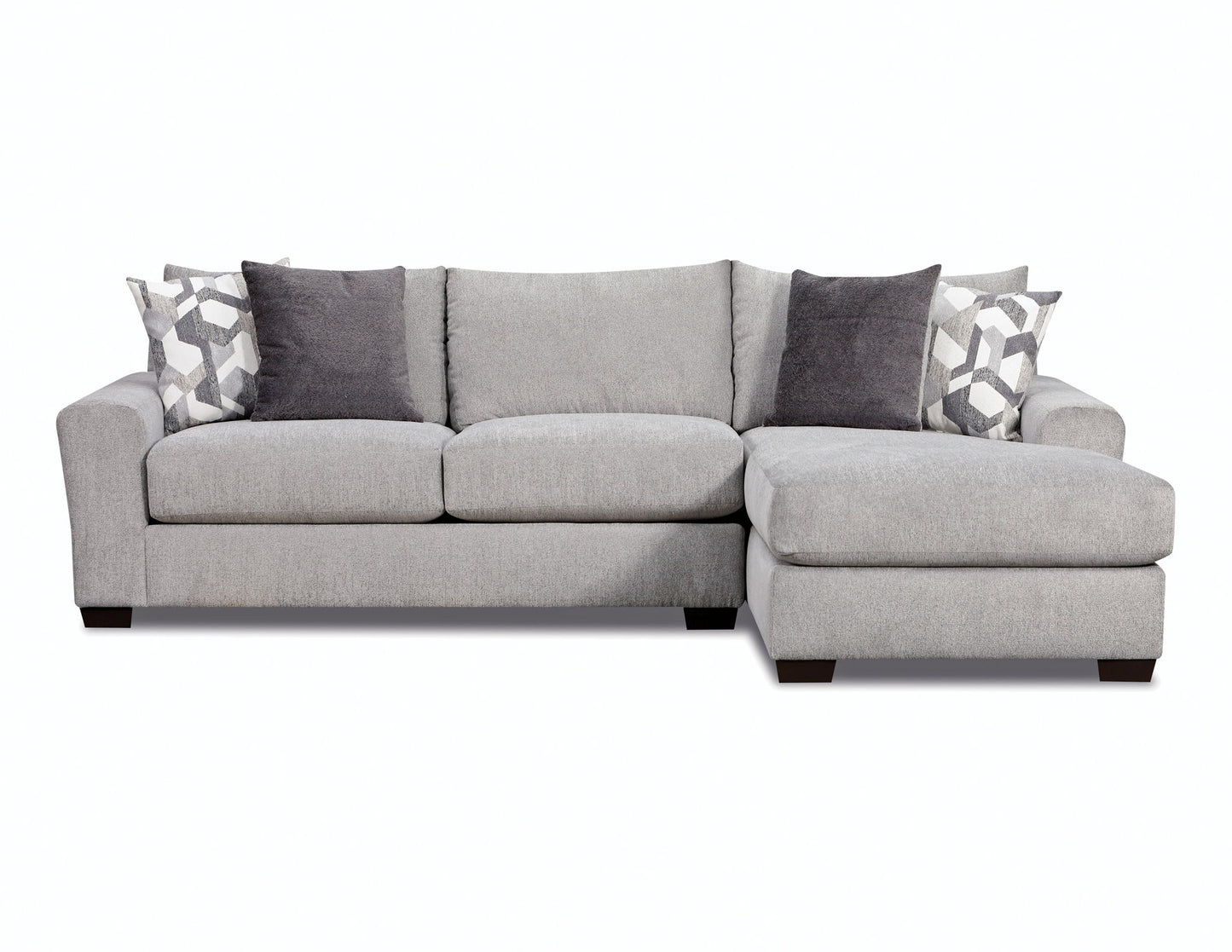 2235 Apollo Gray 2 PC Sectional