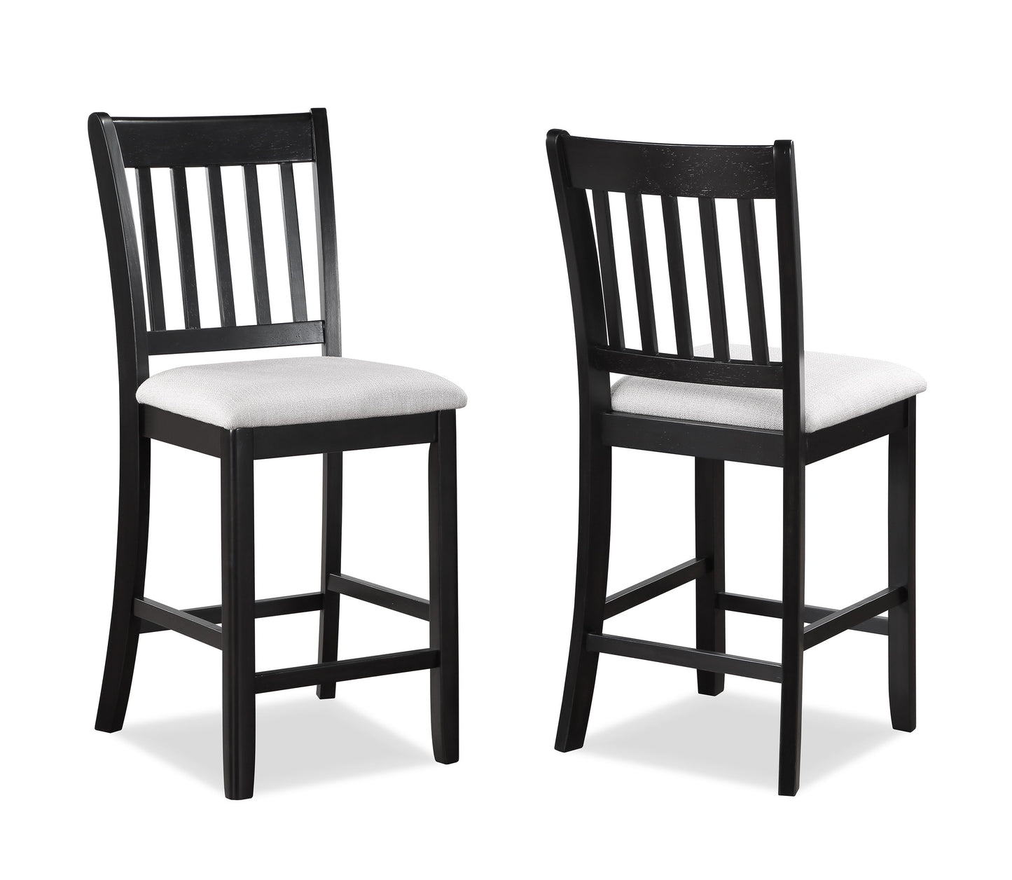 Salvador - 5 Piece Counter Height Set - Charcoal / White