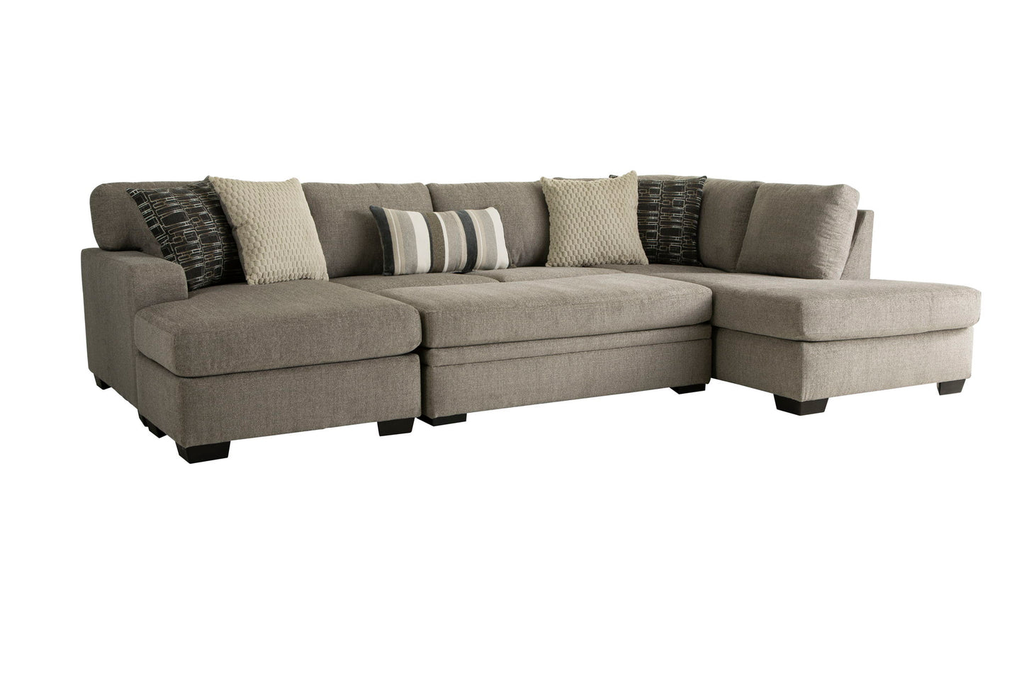 1674 Bri Pewter 2 PC Sectional