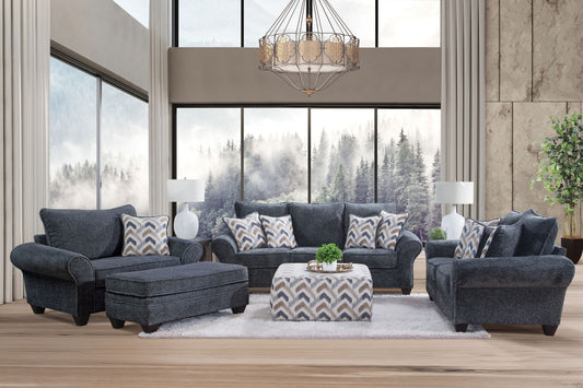 1000 Arlington Charcoal Ottoman