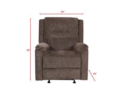 110: 7578 Abington Chocolate Glider Recliner