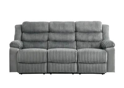 Max Reclining Sofa & Loveseat (Gray)