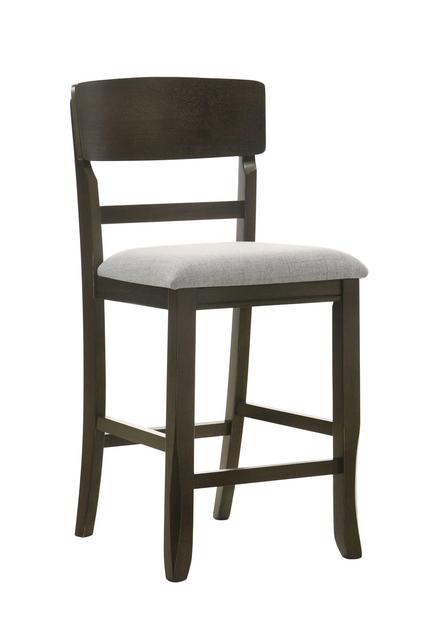 Oakly - Counter Height Chair (Set of 2) - Pearl Silver / Charcoal