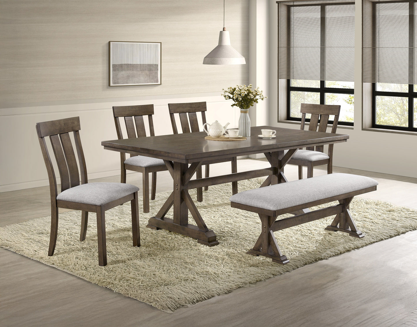 Lloyd - Bench - Brown / Gray