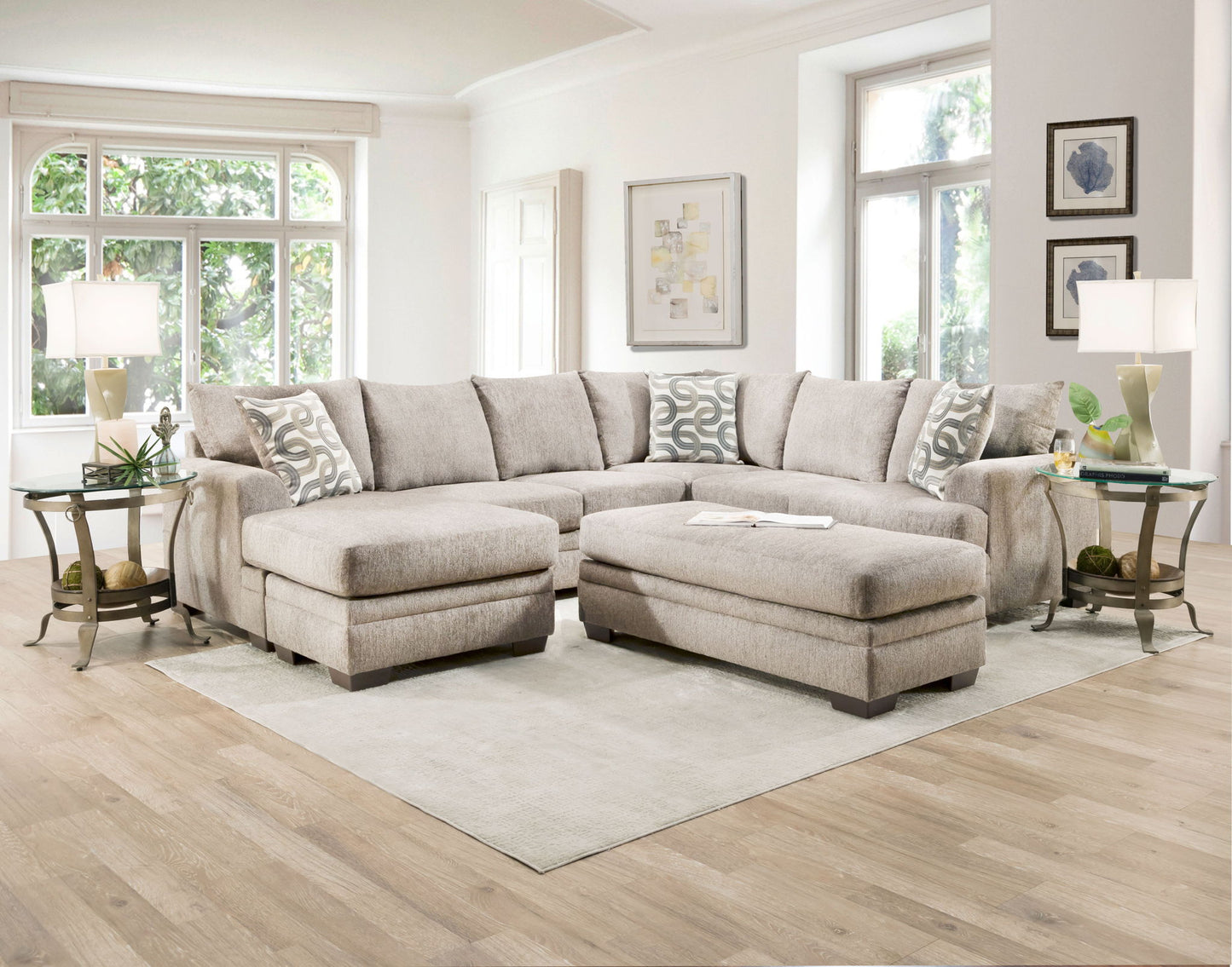 1310 Bailey Cream Sectional