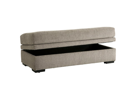 1674 Bri Pewter Storage Ottoman