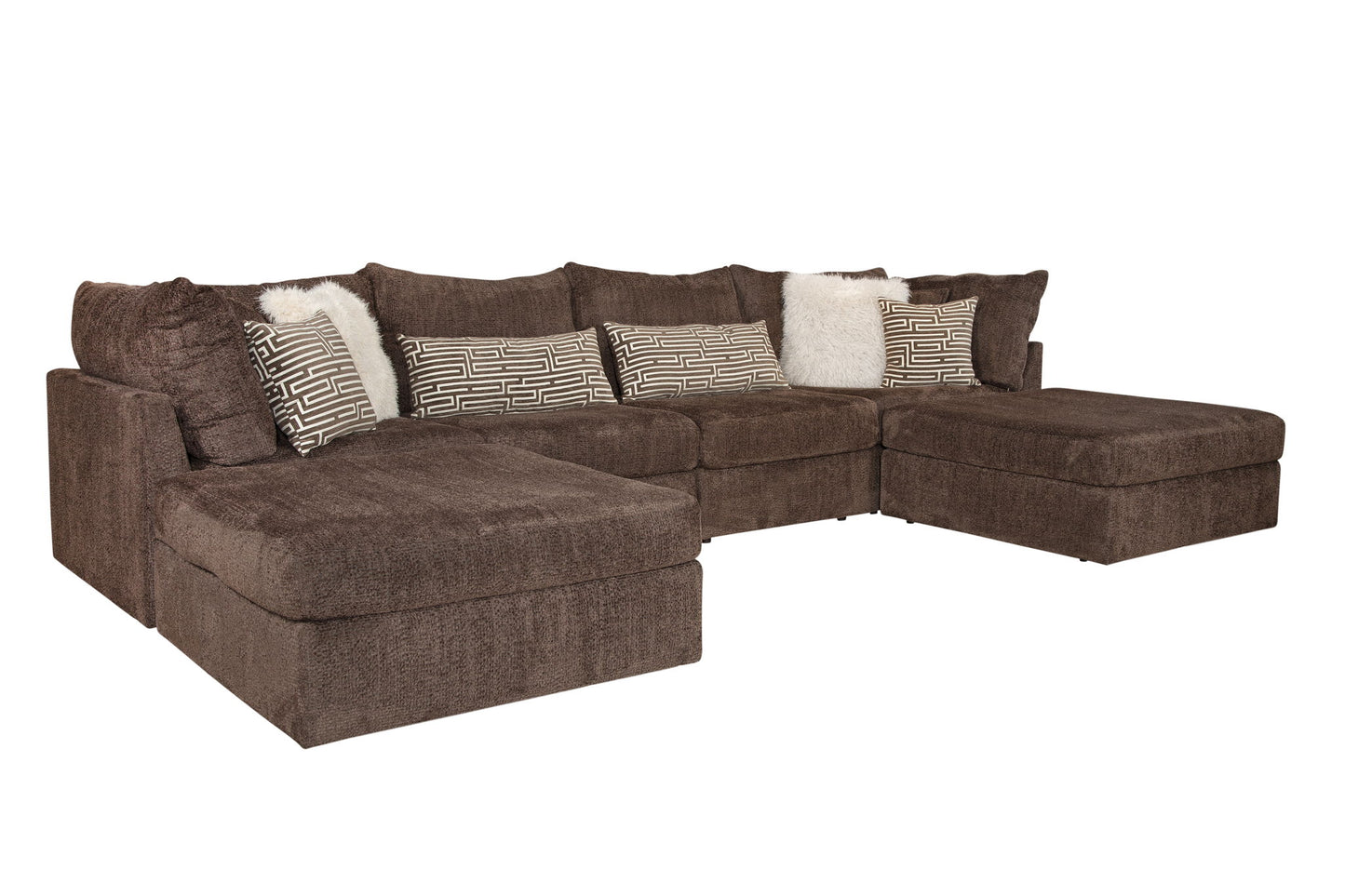 2880 Tess Chocolate 6 PC Sectional