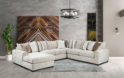 3030 Dahlia Pebble 3 PC Sectional - RSF Chaise
