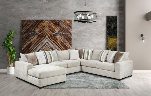 3030 Dahlia Pebble 3 PC Sectional - RSF Chaise
