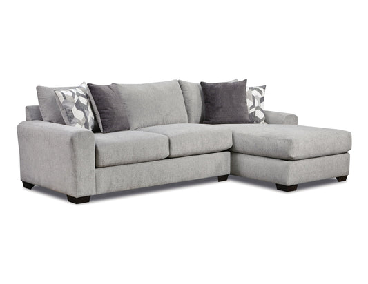 2235 Apollo Gray 2 PC Sectional