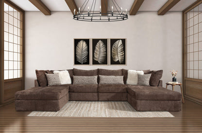 2880 Tess Chocolate 6 PC Sectional