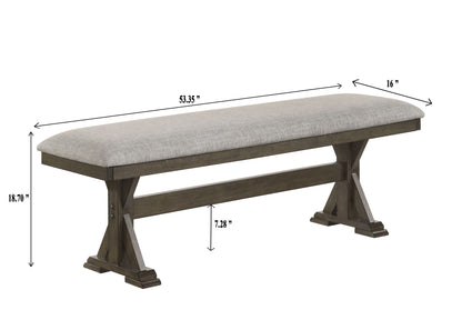 Lloyd - Bench - Brown / Gray