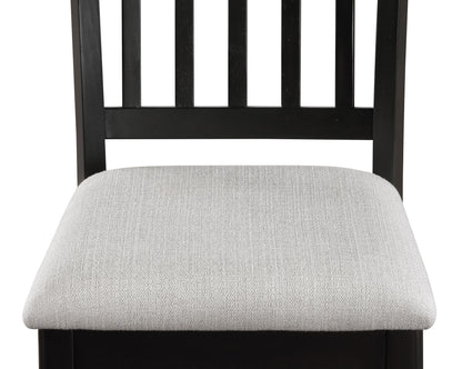 Salvador - 5 Piece Counter Height Set - Charcoal / White