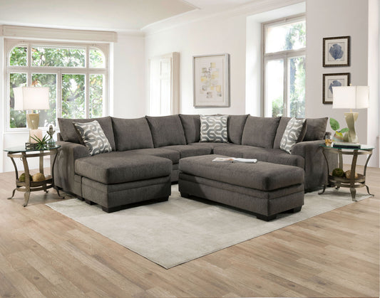 1310 Bailey Charcoal Ottoman