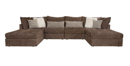 2880 Tess Chocolate 6 PC Sectional