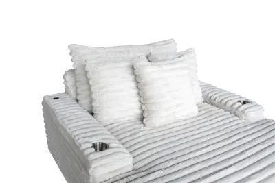 Amy Double Chaise Chair (Smoke)